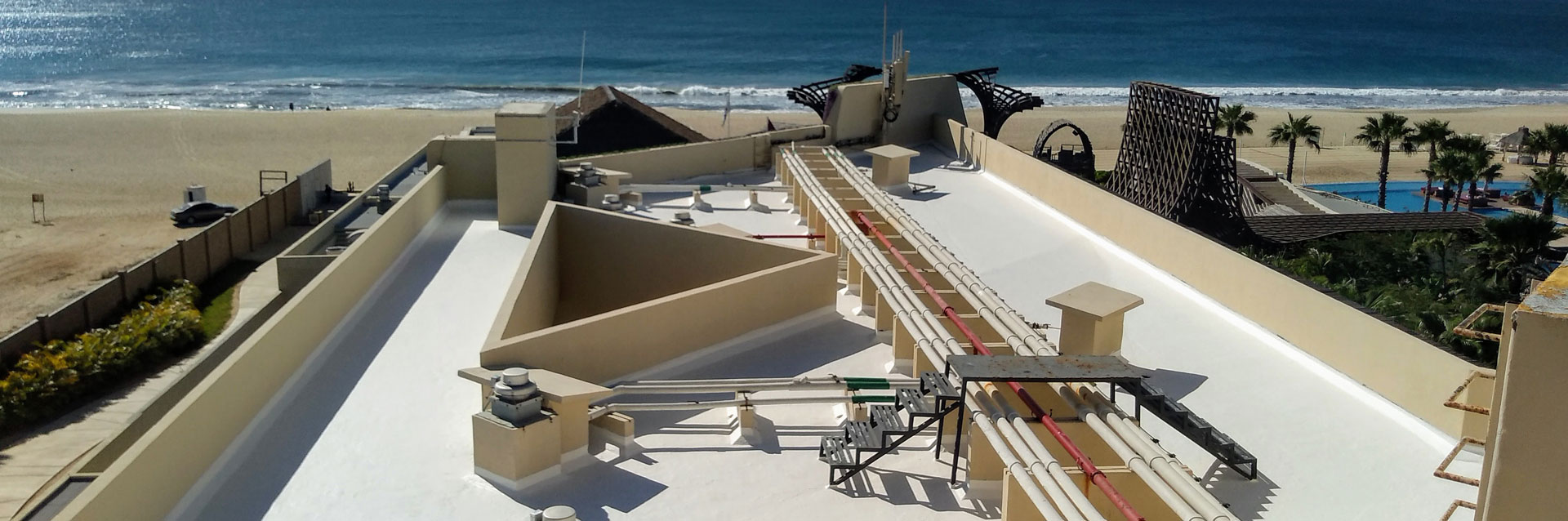 Impermeabilizado de techos en playa
